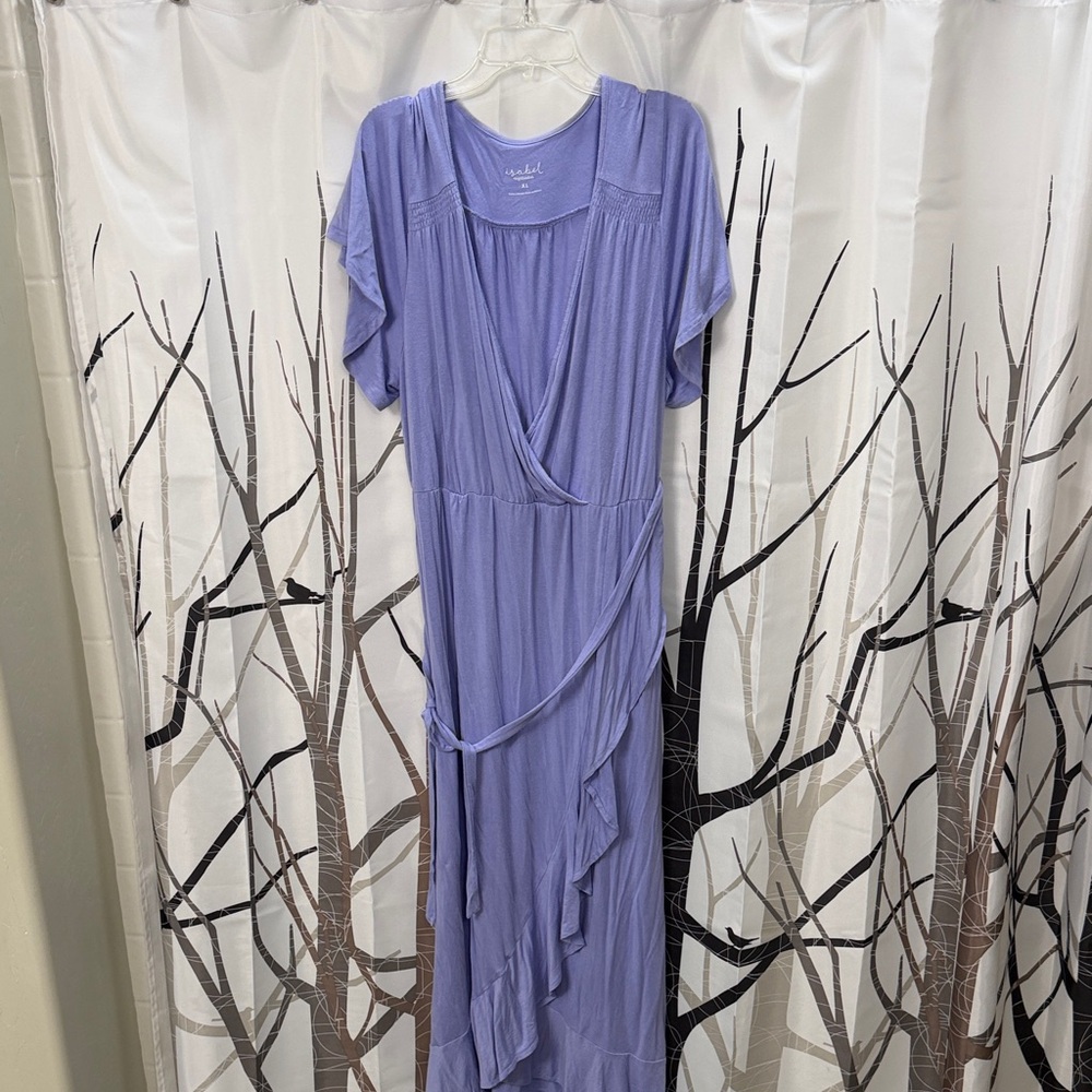 Isabel Maternity Lavender Wrap Maxi Dress XL